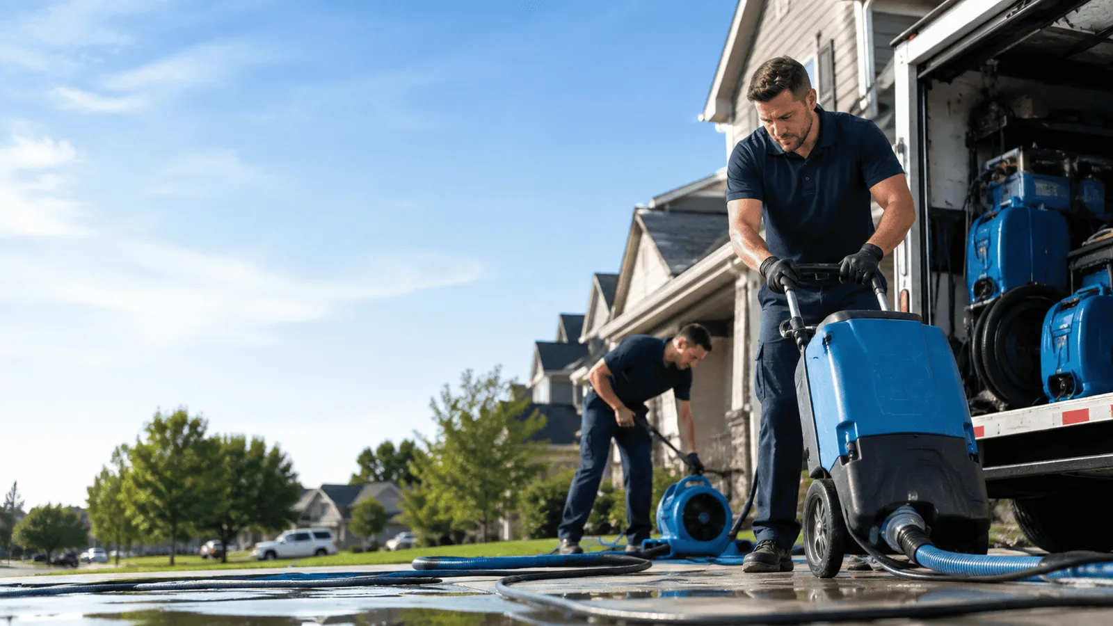 Dehumidification being performed in Nortonville, KS